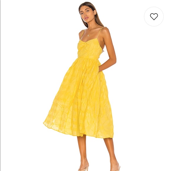 L’Academie Dresses & Skirts - midi yellow dress - Revolve L’Academie